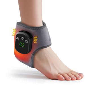 Hailicare | Electric Foot Ankle Massager Vibration Relaxation Warm Hot Compress Ankle Brace Joint Support Muscle Relieve Ankle Protection