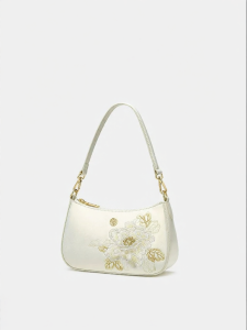 Embroidered Crossbody Shoulder Bag for Women