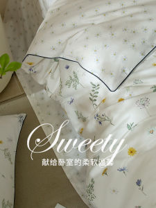 Ultra Soft 120 Thread Count Cotton Luxury Long Staple Cotton a Class High Quality Pure Cotton Four Piece Bedding Set All Seasons