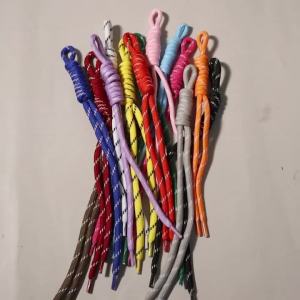 5pcs/lot Colorful Braided Lanyard Keychain Anti-Lost Knot Nylon Rope For DIY Handmade Keyring Bag Decoration Accessories
