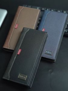 BAELLERRY C3058 Dompet Pria Panjang RFID Protect Bahan Kulit PU Leather Premium BAEOS