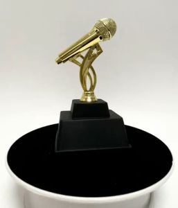 Karaoke Microphone Plastic Trophy PF01 Screw Medal (Hadiah Sukan Sekolah Dan Anugerah Cemerlang) Piala Cenderahati. Microphone Toy Microphone Silhouette Microphone Toys Trophy Drawing - Lazada
