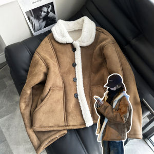 SUHUIQIAN | Suede Fur Lambskin Coat Fleece Thickened