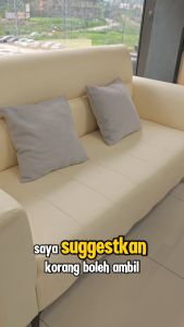 ⚡️LIKE BUG⚡️MAYA sofa Luxury Style with Anti-Scratching Leather with tall backrest 3 seater sofa