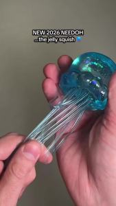Schylling | Schylling Nee Doh Jellyfish & Cube Squishy Toy Blind Box Soft Jelly Squeeze Sensory Fidget Toy Stress Relief for Kids Adults
