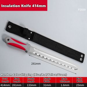 Insulated Knife Foam Cutting KnifeDouble Serrated Stainless Steel Knife Insulation Knife with Nylon Sheath Insulation Cutter