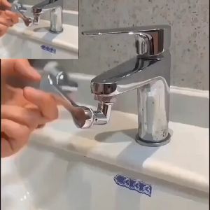 Vòi nước tăng áp Inox cao cấp thiết kế xoay 1080đ với 2 chế độ phun nước tiết kiệm