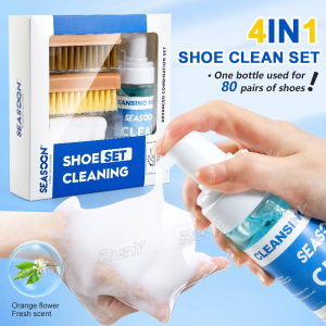 RunY Shoe Cleaner Premium Sneakers Dry Cleaning Kit Sneaker White Shoes Clean Brush Wash Set