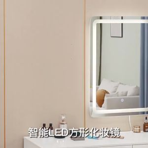 【1-3 days delivery】Bathroom LED Mirror with light Decorative Wall Mounted Rectangle Frameless Front Lighting Smart Bathroom Dresser Beauty