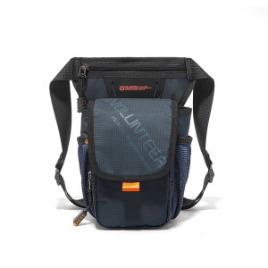 Volunteer | Mens Fashion Outdoor Multi-Pocket Motorcycle Leg Bag Oxford Cloth Sports Fanny Pack Mountain Climbing Hiking Crossbody Bag