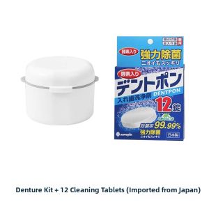 Portable Invisible Orthodontic Retainer Storage Box Elderly Denture Cleaning Box Convenient Carrying Case Oral Care Device