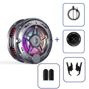 K20 ตัวระบายความร้อนโทรศัพท์แบบแม่เหล็กเซมิคอนดักเตอร์ พร้อมหน้าจอดิจิตอลและไฟ RGB สำหรับเล่นเกม ลดอุณหภูมิได้อย่างรวดเร็ว ระบบระบายความร้อนทรงพลัง