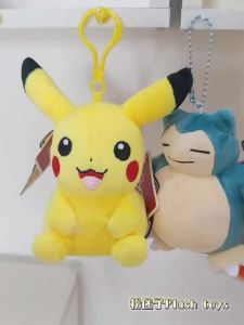 Takara Tomy | Pokemon Plush Keychain Cartoon Toys Pendant Doll Anime Figures Pikachu Charmander Psyduck Squirtle Snorlax Kids Toy Xmas Gift