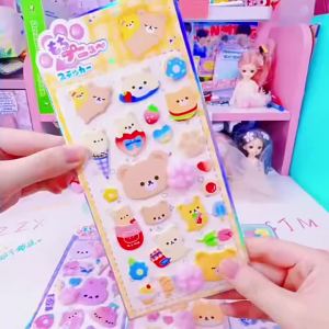 52TOYS | Miếng Dán Anime 3D Hình Mông Đàn Hồi Đồ Chơi Bóp Giảm Stress Trang Trí Bằng Silicon PVC Cho Sổ Lưu Niệm Và Ốp Điện Thoại