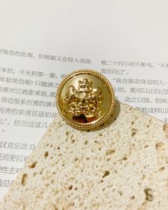 High-End Crown Double Lion Mist Gold Mist Silver Rose Gold Metal Button Coat Jacket Pants Cuff Buttons DIY Sewing Accessories