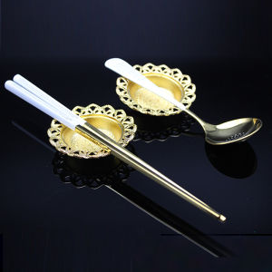 Stainless Steel Chopsticks Set Letter Mantra plus All Kinds of Karmic Obstacles Fundamental Birth in Pure Land Dhāraṇī Hundred Bright