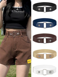 New Invisible Elastic Waist Belt for Women Adjustable Slimming Jeans Belt Fashionable Canvas Belt Universal for All Genders