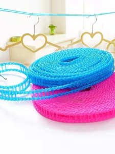 Dây Phơi Quần Áo Bằng Nhựa Chống Trượt Chống Gió Dùng Trong Nhà Và Ngoài Trời Dây Treo Quần Áo Có Vòng Khóa Dây Xích