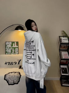 American Style Oversize Hoodie Womens New Autumn Design Loose Lazy Long Sleeve Top Pure Cotton Comfortable Pullover Sweatshirt