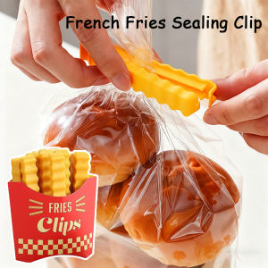 1-24PCS French Fry Shaped Sealing Clip Magnetic Suction Refrigerator Sticker Sealing Clip for Snack Seasoning Plastic Bag