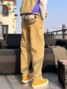 Loose Fit Cone Shaped Mens Summer Trousers Mexican Rice Carrier Small Triangle White Label Casual Outdoor Workwear Pants