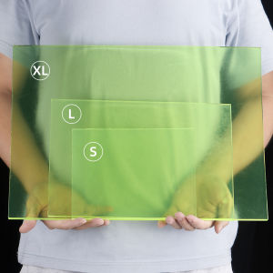 1pc Polyurethane Leather Punching Mat Soft Stamping Protection Pad Translucent Green Board for Quiet DIY Leathercraft Project