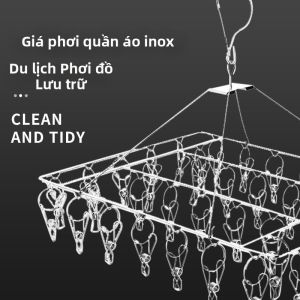 TENGYAGAO | Windproof Anti-slip Stainless Steel Socks and Clothes Hanger