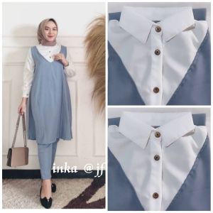 One Set Rompi Wanita Kekinian//Setelan Rompi Wanita Masakini