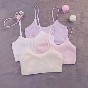 Miniset Anak Perempuan Cewe Remaja Vest Bra Cotton Murni Premium Tali Kecil ST0125