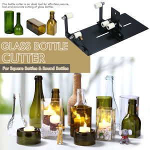 Glass Bottle Cutter Tool DIY Square Round Wine Beer Glass Sculpture Cutter Machine Professional Beer Glass Cutting Bottle Holder