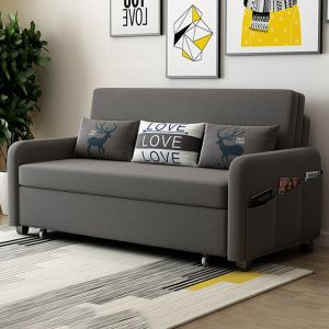 Sofa giường gấp gọn thông minh có ngăn chứa đồ chuyển đổi thành ghế phong cách Hàn Quốc Kích thước Rộng 1m99 x Dài 1m9