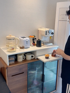 Microwave Rack Coffee Machine Rack Oven Rack Rak Dapur Pull Out Rack Coffee Rack Kitchen Rack Kitchen Organizer 廚房置物架