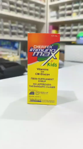 IMMUNOMAX FOR KIDS CHERIFER SYRUP VITAMINS WITH CM GLUCAN FOOD SUPPLEMENTS FOR KIDS 120ML HEALTHCARE SUPPLEMENT