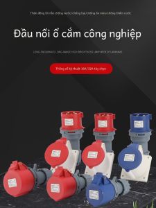 Kết Nối Đầu Nối Cáp Máy Bay Công Nghiệp 16A32A 380V 3 Lõi 4 Dây 5 Lỗ Chống Thấm Nước Đầu Nối Ổ Cắm Công Nghiệp Lắp Ẩn Và Lắp Nổi