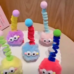 Sweet Girls Funny Big-eyes Hair Clip Cute Plush Bangs Duckbill Hairpin Funny Hair Accessory