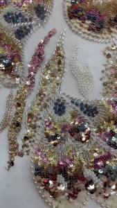 2026 Sequins Luxury Beaded Lace Africa High Quality 5 Yards Handmade Sequins Fabric Nigeria Party Dress Sewing Material