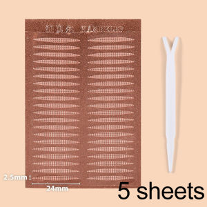 Invisible Double Fold Eyelid Tape Stickers Lace Nature Clear Beige Stripe Self-Adhesive Natural Eye Makeup Tools for Eyeshadow