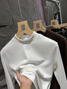 Advanced Ultra-Comfortable Mens Base Layer Half High Collar T-Shirt Hoodie Warmth Ceiling Level Long Sleeve Youth Fashion