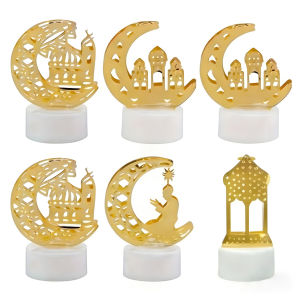 [Chinatera Malll]6 Pcs Ramadan Decorations LED Candle Lights Battery Operated for Home Holiday Party Decor