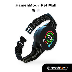 HamshMoc Smart Dog Collar Anti-Bark Waterproof Pet Collar Electric Automatic Adjustable Levels For Medium Large Dogs Training