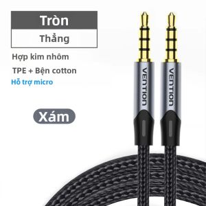 Vention | Cáp Âm Thanh HiFi Vention 3.5mm Jack Aux Đầu Đực - Đầu Đực Dài 2m/1m Dùng Cho Guitar Ô Tô Micro Tai Nghe Loa - Đồng Không Oxy