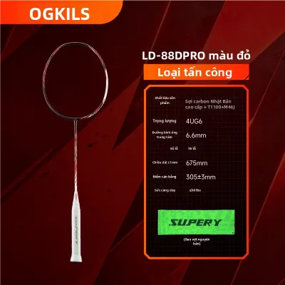 OGKILS | Vợt Cầu Lông Chất Sợi Carbon Điều Chỉnh Tốc Độ