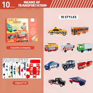 10/36/37 Sheets Origami Kit DIY Origami Paper Art Craft Projects Supplies Montessori Educational Handmade Toys for Children Gift