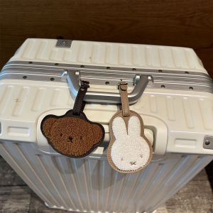 Thẻ Hành Lý Da Thêu Hình Miffy Boris Dễ Thương Chống Thất Lạc Có Móc Treo Tên Để Nhận Dạng Khi Đi Du Lịch
