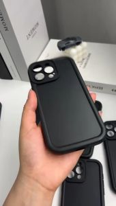 Soft Case Matte Rose Full Black untuk Realme & Xiaomi