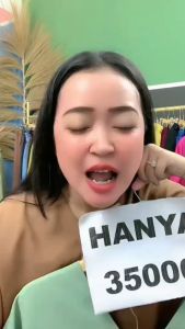 One Set Setelan Long Square Nagita Hotpans Crinkle Airflow Celana Pendek Wanita Viral