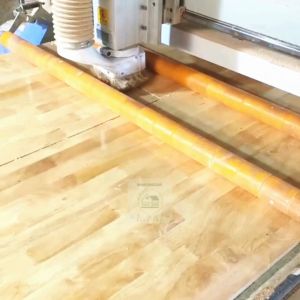 gỗ ghép cao su làm kệ tủ mặt bàn 30x60x12mm
