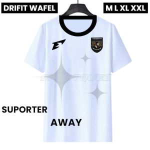 Kaos Olahraga SUPORTER Timnas Indonesia Home Away Drifit Wafel