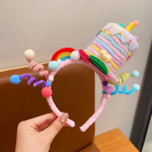 Colorful Headpieces Star Decoration Birthday Party Headwear for Girls and Women