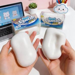 Soap Squishy Stress Ball Realistic Soaps Squishies Stress Relief Toy Sensory Fidget Calming Squeeze Gift
